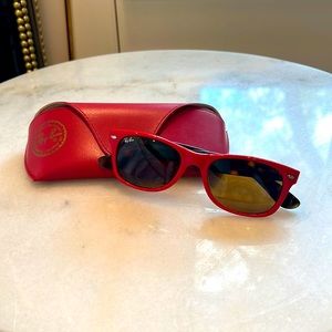 Red and Tortoise Shell Original Wayfarer Ray-Ban Sunglasses